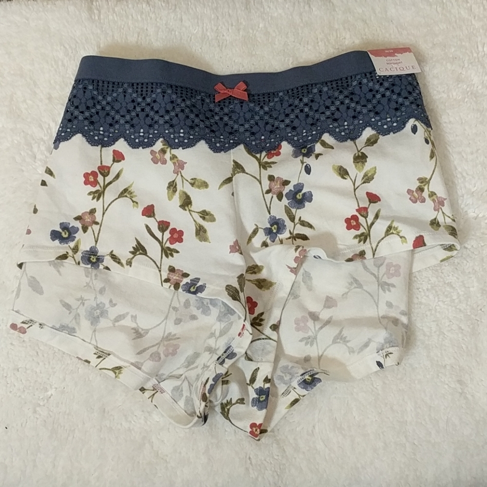 Cacique Cotton Boyshort Panty - Size: 18 - NWT  🛒